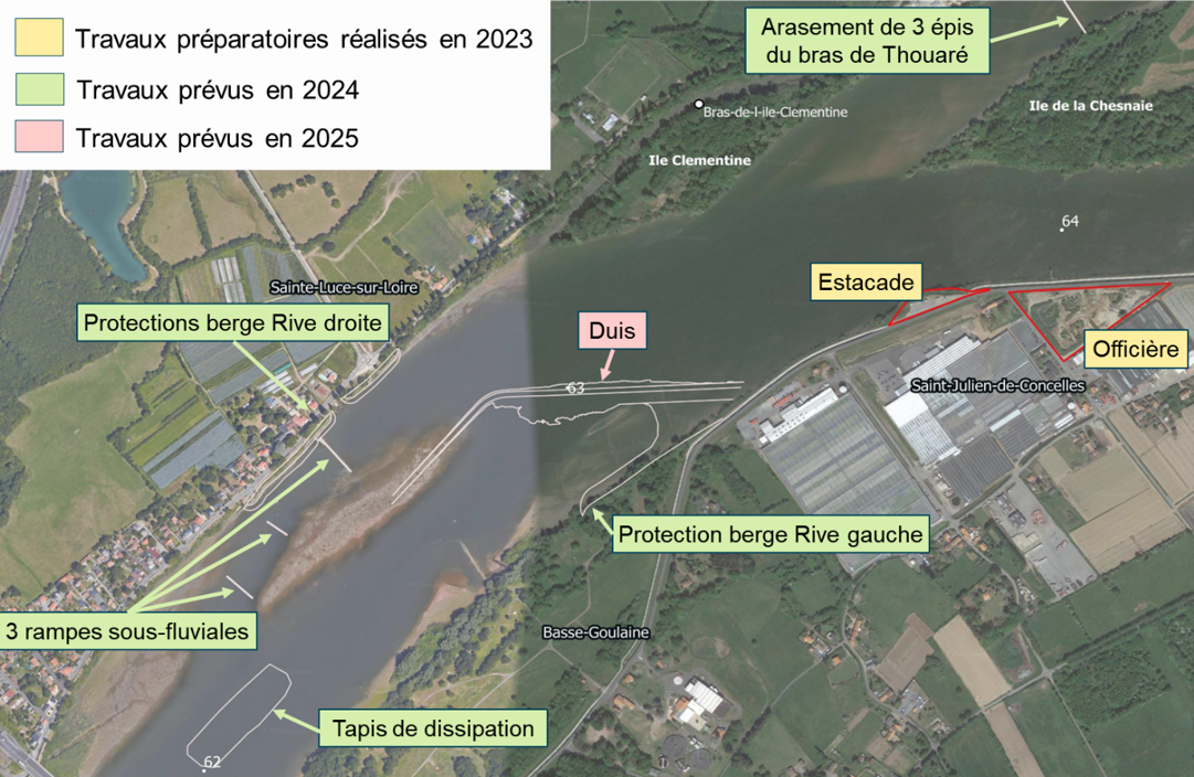 Travaux du secteur de Bellevue, passés et à venir