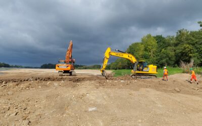 C’est la rentrée pour les travaux de remodelage d’épis entre Anetz et Oudon